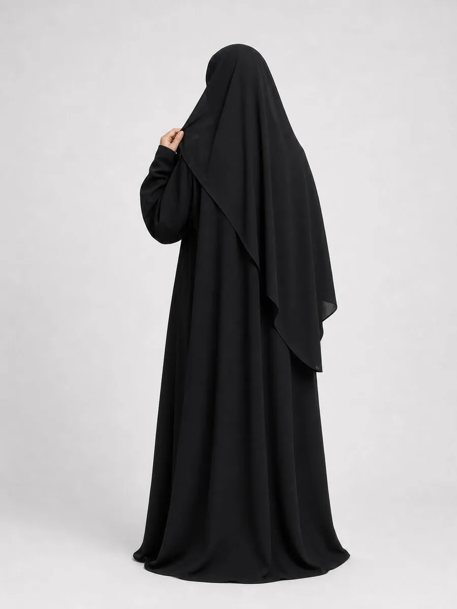 Abaya with integrated veil — nida