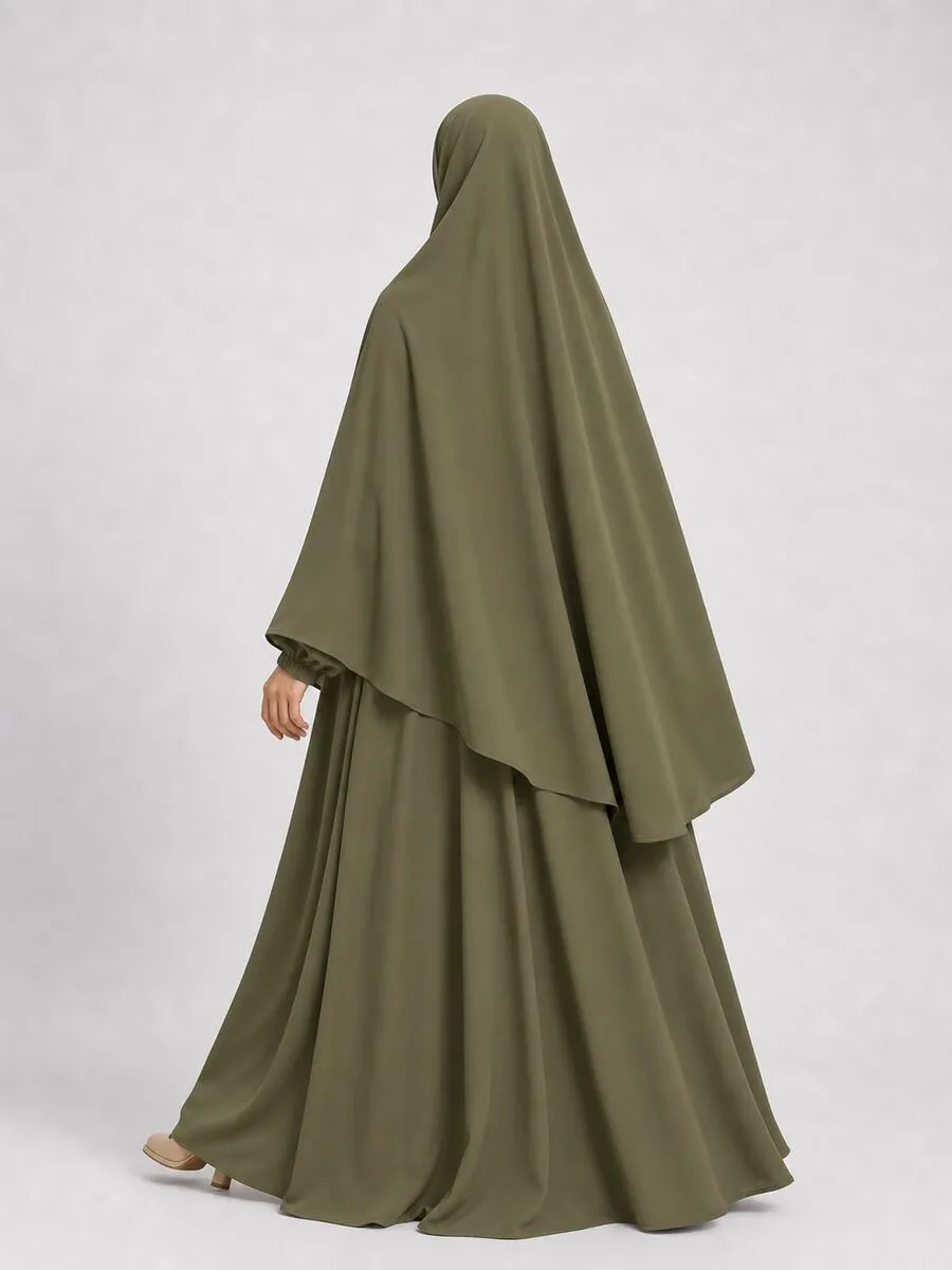 Two-piece jilbab set (top + skirt)