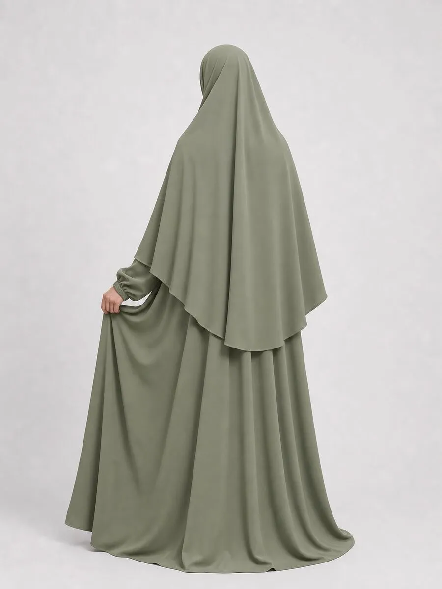 Khimar + skirt set